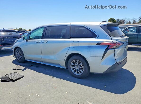 5TDYSKFC7MS009632 2021 TOYOTA SIENNA Серебряный Задняя левая четверть