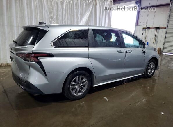 5TDYSKFC8PS099992 2023 TOYOTA SIENNA Silver Tył prawy