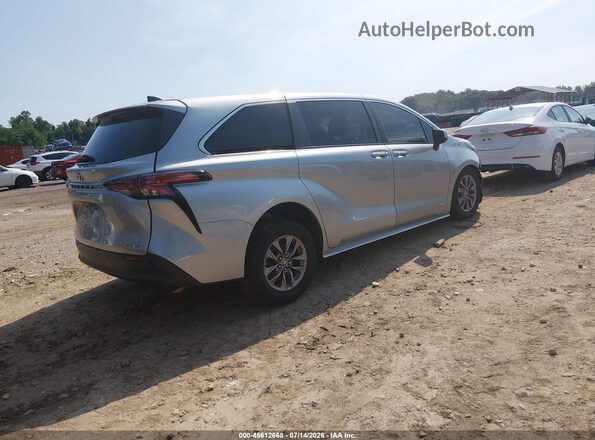 5TDYSKFCXMS001329 2021 TOYOTA SIENNA Silver Հետևի աջ