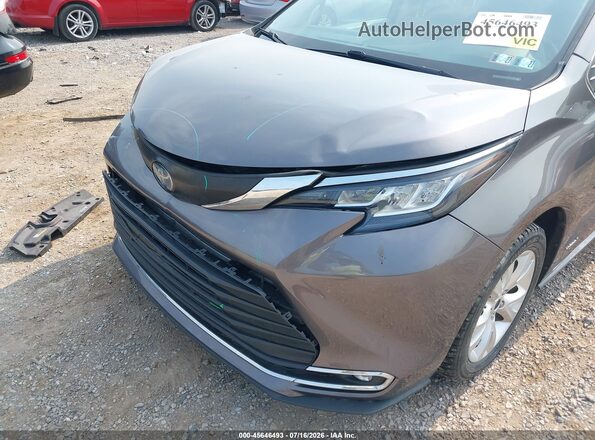 5TDYSKFCXMS006482 2021 TOYOTA SIENNA Gray Vista frontal