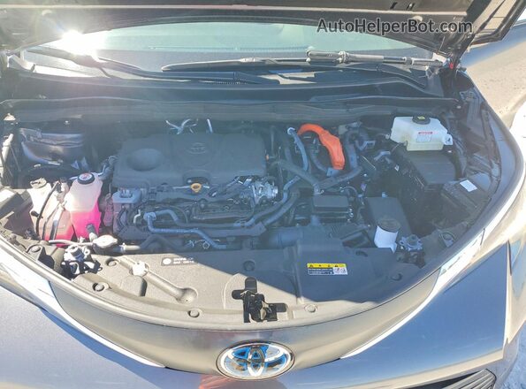 5TDYSKFCXSS171431 2025 TOYOTA SIENNA Charcoal Vista del compartimento del motor