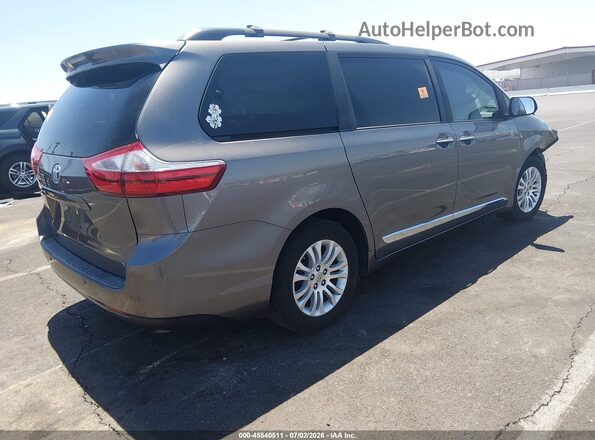 5TDYZ3DC0HS887557 2017 TOYOTA SIENNA Gray Задня права чверть