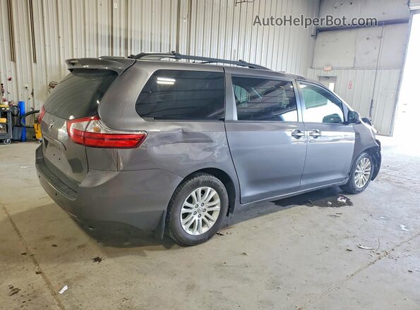 5TDYZ3DC0HS893407 2017 TOYOTA SIENNA Gray Задня права чверть