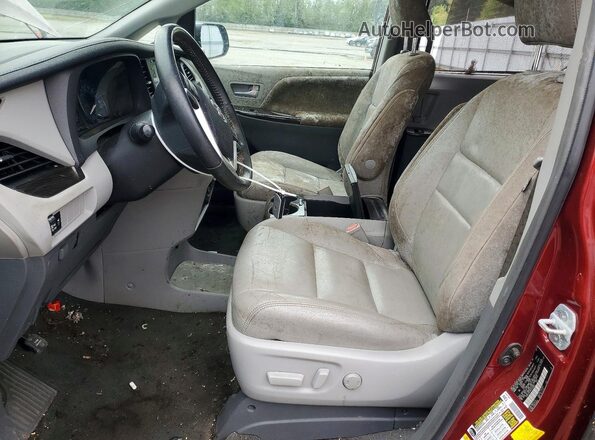 5TDYZ3DC0KS010302 2019 TOYOTA SIENNA Red Front interior view
