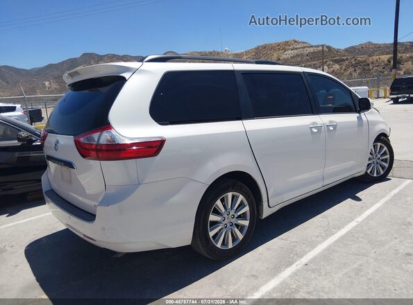 5TDYZ3DC1HS840876 2017 TOYOTA SIENNA Белый Задняя правая четверть