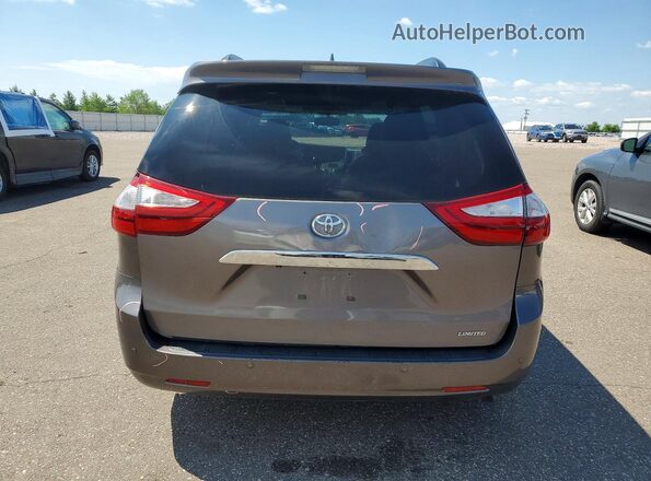 5TDYZ3DC2HS803514 2017 TOYOTA SIENNA Gray Widok z tyłu