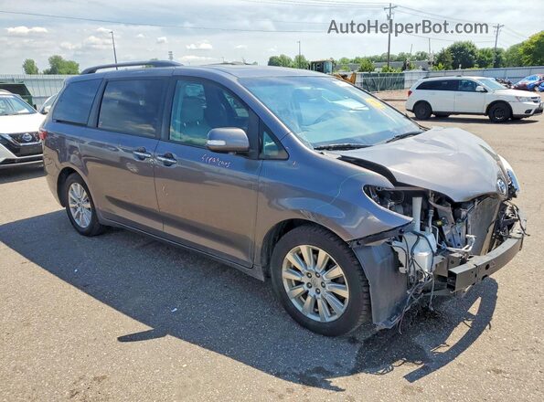5TDYZ3DC2HS803514 2017 TOYOTA SIENNA Gray Przód prawy