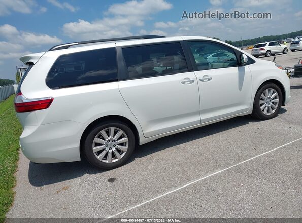 5TDYZ3DC2HS833418 2017 TOYOTA SIENNA White უკანა მარჯვენა