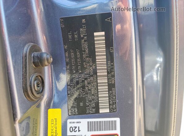 5TDYZ3DC2HS874440 2017 TOYOTA SIENNA Blue 360 interior view