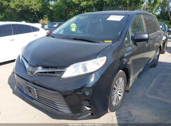 5TDYZ3DC2JS943861 2018 TOYOTA SIENNA Black წინა მარცხენა ხედი სამი მეოთხედიდან