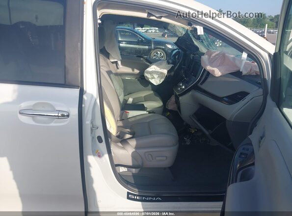 5TDYZ3DC2KS993712 2019 TOYOTA SIENNA White წინა სალონის ხედი