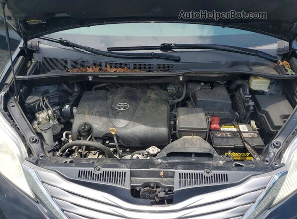 5TDYZ3DC3HS858991 2017 TOYOTA SIENNA Black Vista del compartimento del motor