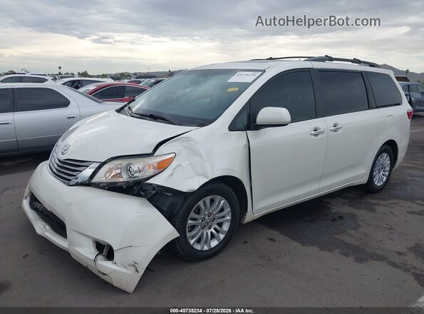 5TDYZ3DC4HS791561 2017 TOYOTA SIENNA White წინა მარცხენა ხედი სამი მეოთხედიდან