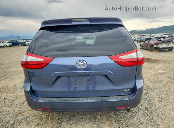 5TDYZ3DC4HS799398 2017 TOYOTA SIENNA Blue უკანა ხედი