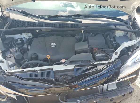 5TDYZ3DC4HS802980 2017 TOYOTA SIENNA White ძრავის განყოფილების ხედი