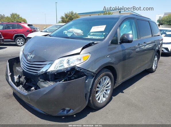 5TDYZ3DC4HS837616 2017 TOYOTA SIENNA Gray Przód lewy