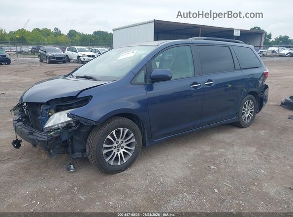 5TDYZ3DC4JS909484 2018 TOYOTA SIENNA Blue Vista tres cuartos delantera izquierda