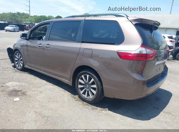 5TDYZ3DC4JS948947 2018 TOYOTA SIENNA Brown Tył lewy