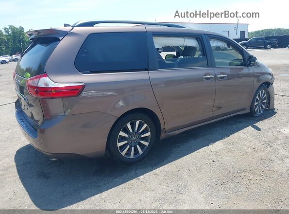 5TDYZ3DC4JS948947 2018 TOYOTA SIENNA Brown Tył prawy