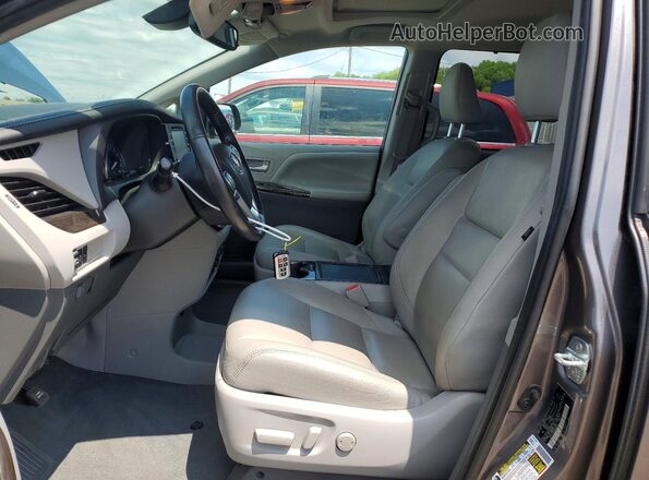 5TDYZ3DC4LS035804 2020 TOYOTA SIENNA Gray წინა სალონის ხედი