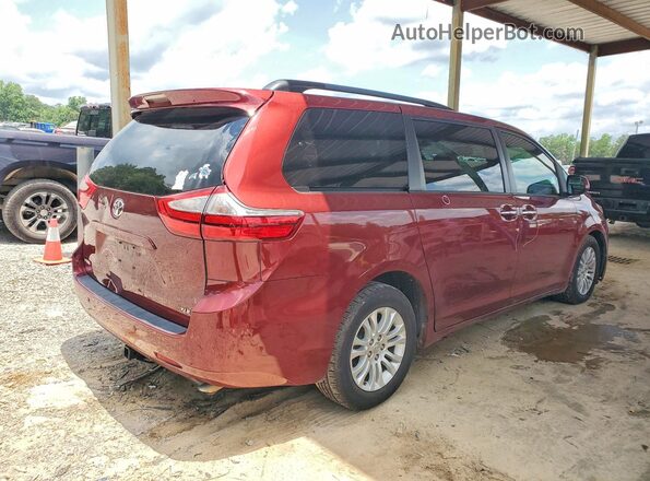5TDYZ3DC5HS771416 2017 TOYOTA SIENNA Burgundy Задня права чверть