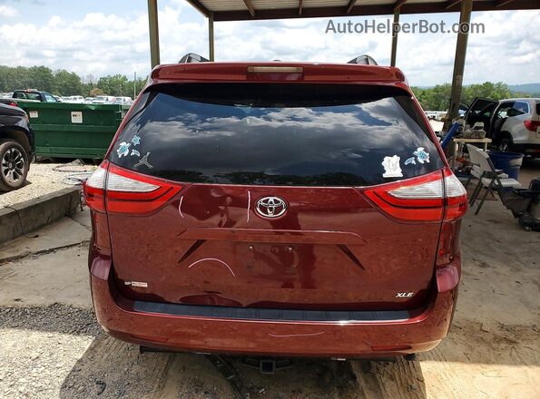 5TDYZ3DC5HS771416 2017 TOYOTA SIENNA Burgundy Вид ззаду