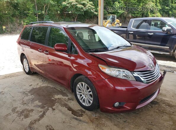 5TDYZ3DC5HS771416 2017 TOYOTA SIENNA Burgundy Передня права чверть