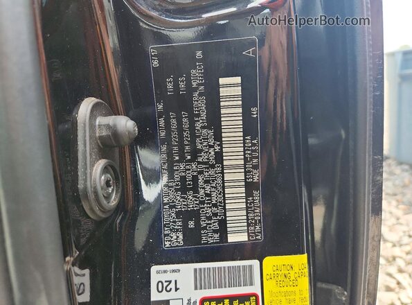 5TDYZ3DC5HS869183 2017 TOYOTA SIENNA Black Widok naklejki z numerem VIN