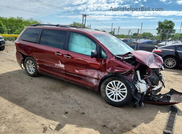 5TDYZ3DC5HS875906 2017 TOYOTA SIENNA Burgundy Передня права чверть