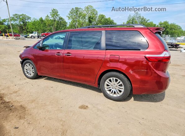 5TDYZ3DC5HS875906 2017 TOYOTA SIENNA Burgundy Задня ліва чверть