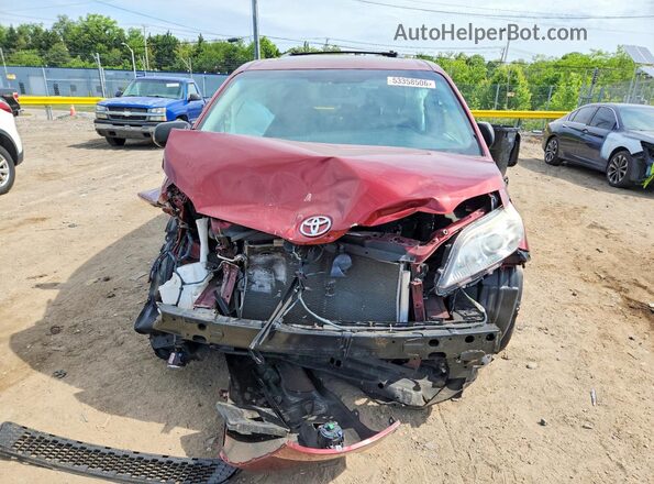 5TDYZ3DC5HS875906 2017 TOYOTA SIENNA Burgundy Вид спереду