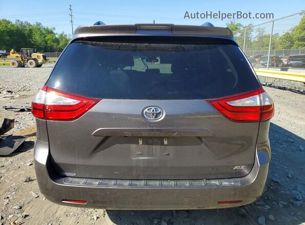 5TDYZ3DC5JS940775 2018 TOYOTA SIENNA Gray Հետևի տեսք