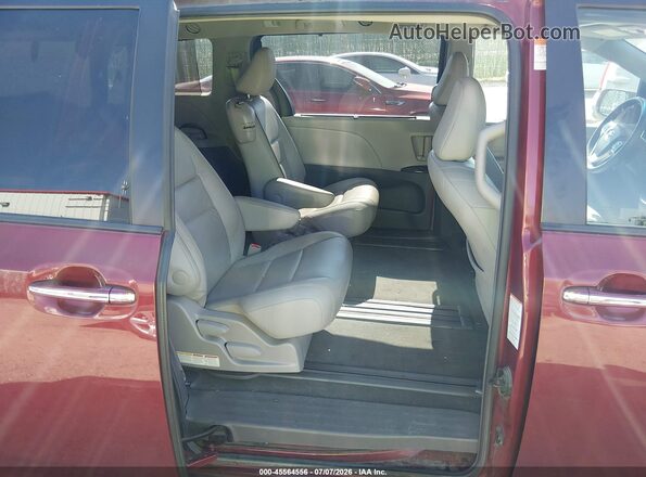5TDYZ3DC6HS849976 2017 TOYOTA SIENNA Red VIN კოდის სტიკერის ხედი