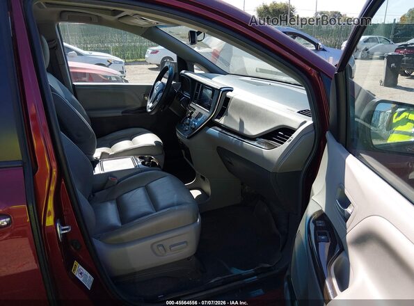 5TDYZ3DC6HS849976 2017 TOYOTA SIENNA Red წინა სალონის ხედი