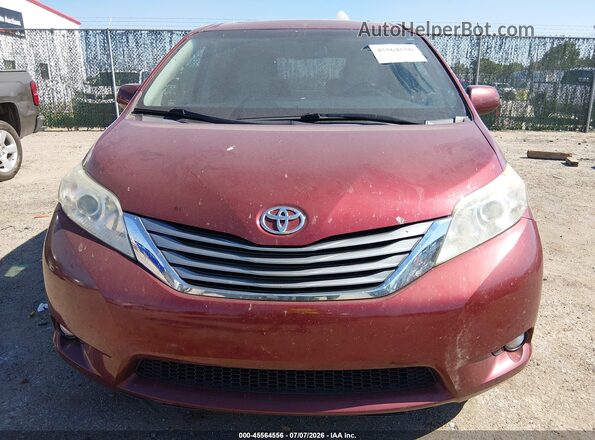 5TDYZ3DC6HS849976 2017 TOYOTA SIENNA Red წინა ხედი