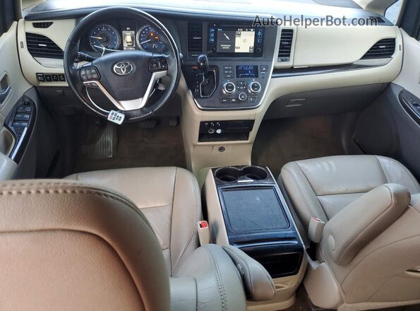 5TDYZ3DC6HS882945 2017 TOYOTA SIENNA Silver Առջևի վահանակի տեսք