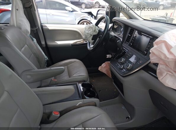 5TDYZ3DC6KS975326 2019 TOYOTA SIENNA Black Vista interior delantera