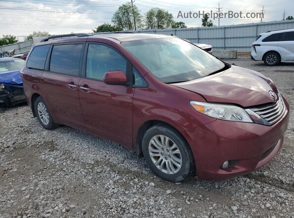 5TDYZ3DC7HS877107 2017 TOYOTA SIENNA Burgundy წინა მარჯვენა
