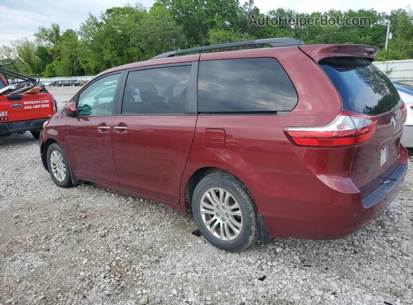 5TDYZ3DC7HS877107 2017 TOYOTA SIENNA Burgundy უკანა მარცხენა