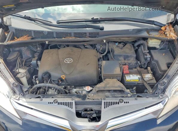 5TDYZ3DC8JS921413 2018 TOYOTA SIENNA Black Շարժիչի բաժամունքի տեսք
