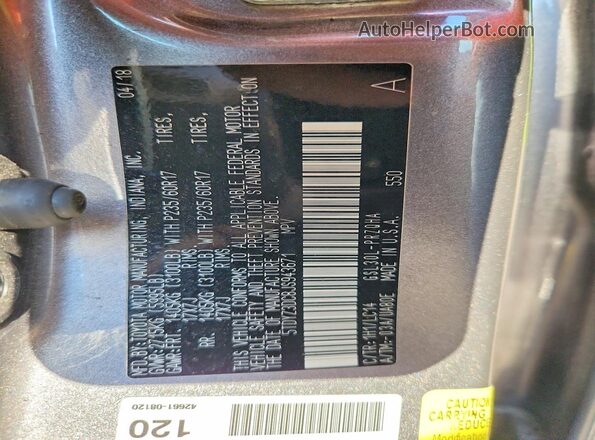 5TDYZ3DC8JS943671 2018 TOYOTA SIENNA Серый Панорамный вид салона 360°