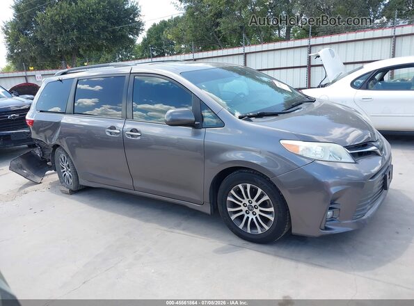 5TDYZ3DC8KS017658 2019 TOYOTA SIENNA Gray Widok wnętrza z tyłu