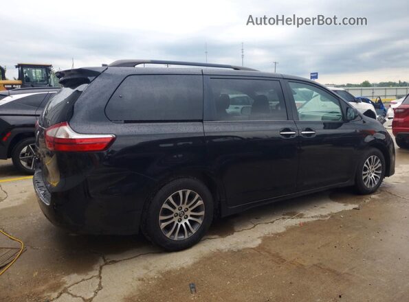5TDYZ3DC9JS919539 2018 TOYOTA SIENNA Black Tył prawy