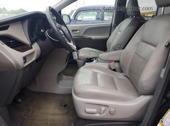 5TDYZ3DC9JS919539 2018 TOYOTA SIENNA Black Widok wnętrza z przodu