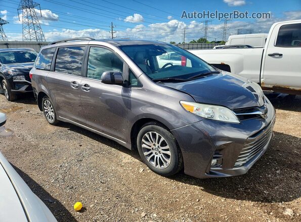 5TDYZ3DC9KS978365 2019 TOYOTA SIENNA Gray Передня права чверть