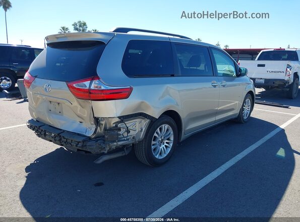 5TDYZ3DCXHS897786 2017 TOYOTA SIENNA Beige Tył prawy