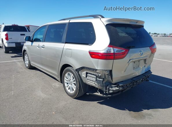 5TDYZ3DCXHS897786 2017 TOYOTA SIENNA Beige Tył lewy