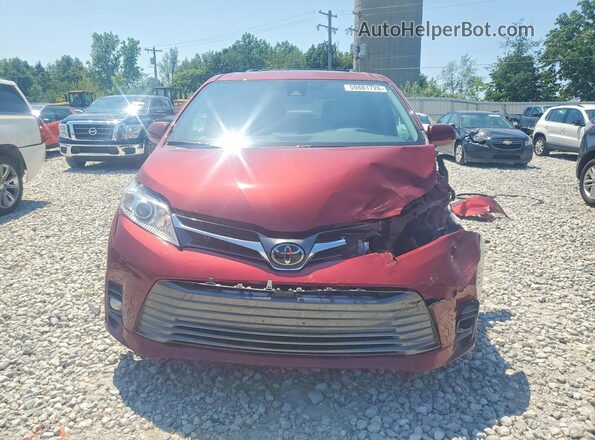 5TDYZ3DCXJS904807 2018 TOYOTA SIENNA Burgundy Դիմացի տեսք
