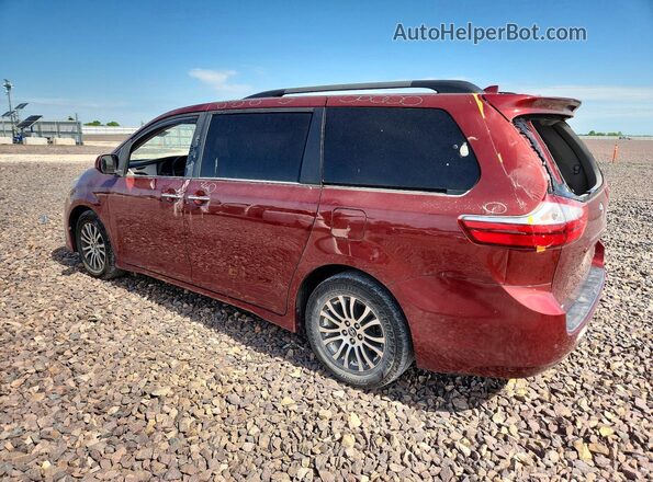 5TDYZ3DCXJS927813 2018 TOYOTA SIENNA Burgundy Հետևի ձախ