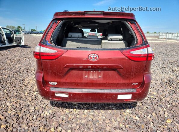 5TDYZ3DCXJS927813 2018 TOYOTA SIENNA Burgundy Հետևի տեսք